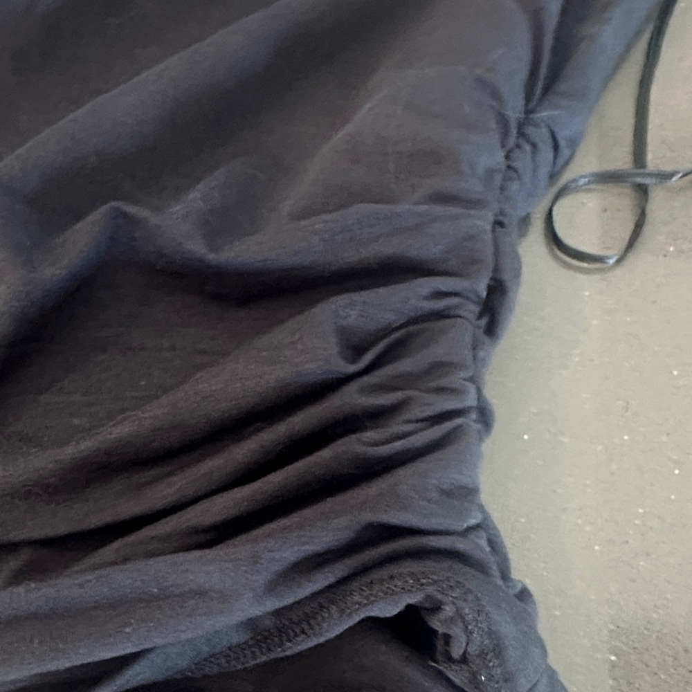 Black Ruched Top - Picture 2 of 8